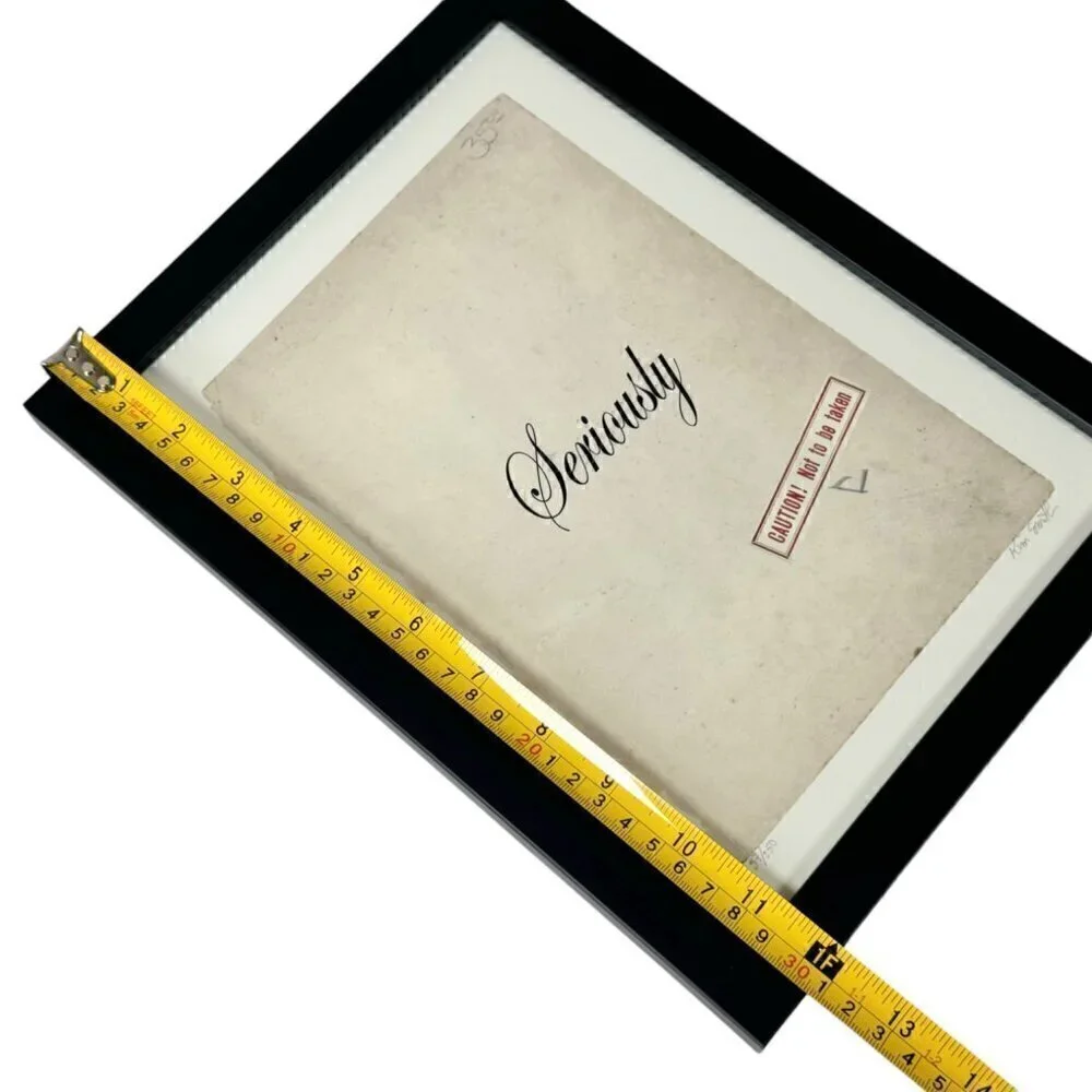 NEW Smith & Co Wall Art Print Vintage Style Caution - Not To Be Taken Seriously